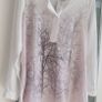 H&M Grey and Pink Print Blouse Sz 44 (Fit 12-14UK) Image 2