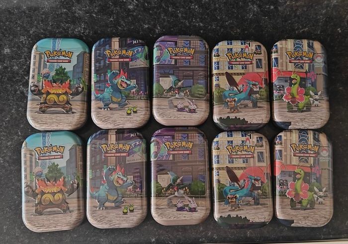 FREE Tracked Shipping, Pokemon Lumiose City Mini Tin Display