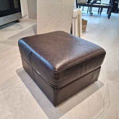 Leather Pouffe Couch