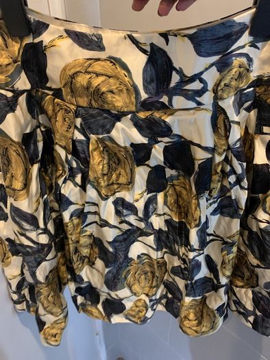 Vintage silk mini skirt