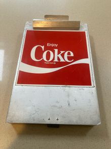 Coca Cola salesman order pad holder Metal
