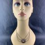 Mid Century Silver Tone Swag Chain Necklace Image 7