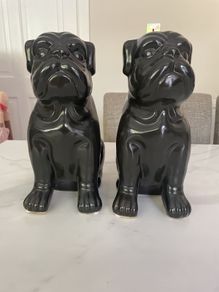 Ceramic bulldog ornaments