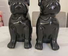 Ceramic bulldog ornaments