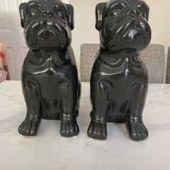 Ceramic bulldog ornaments