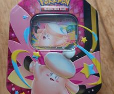 Pokemon Mega Clefable TCG tin box