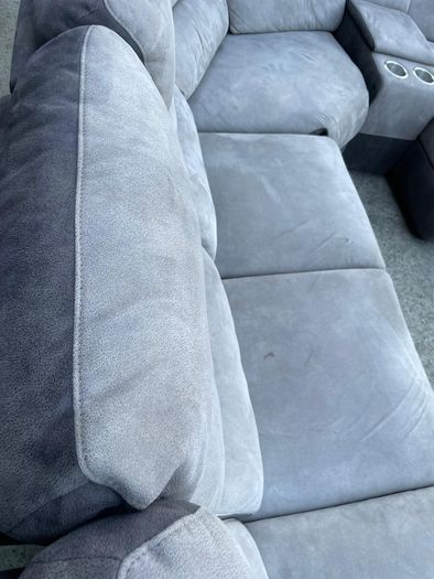 Grey Recliner corner sofa