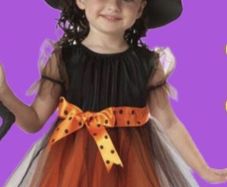 Job lot of 25  Halloween girls pumpkin witch costume