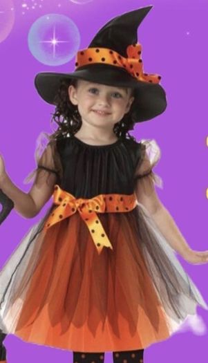 Job lot of 25  Halloween girls pumpkin witch costume