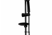 Slide Rail Shower Kit Matt Black