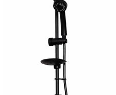 Slide Rail Shower Kit Matt Black