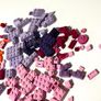 Collection of Colourful Lego Pieces in Pink, Purple, Coral etc. Image 10