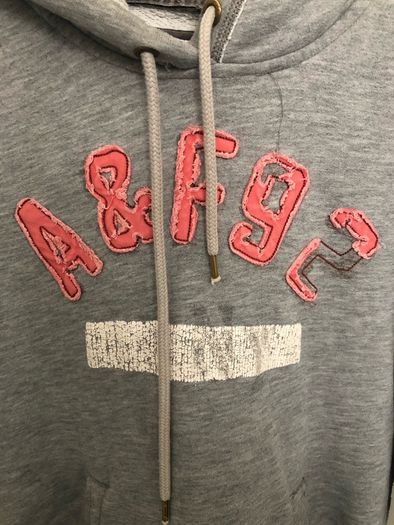 Abercrombie and Fitch - grey hoodie jumper