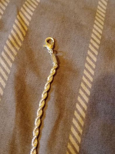Silver Chain and Braclet
