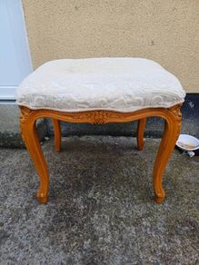 Vintage French Style Wooden Stool