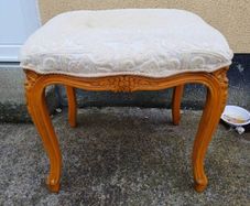Vintage French Style Wooden Stool
