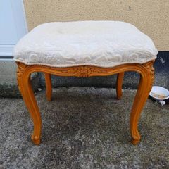 Vintage French Style Wooden Stool