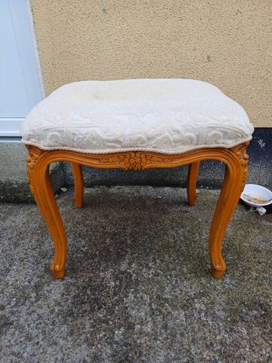 Vintage French Style Wooden Stool
