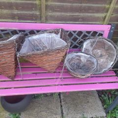 garden hanging baskets x 4