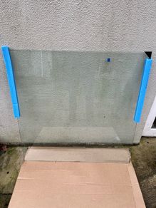 Glass shower panel