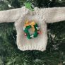 Handknit mini jumpers Xmas tree decorations Image 5