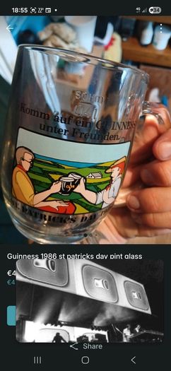 rare guinness pint glass