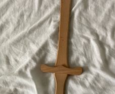 Wooden toy knight's weapons