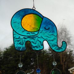 Hanging ornament, Home decor, Elephant ornament.