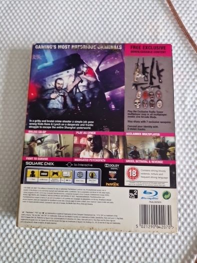 Kane & Lynch Dog Days 2 Limited Edition PlayStation3 Ps3 Games Original