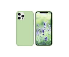 Liquid Silicone Case For iPhone 12 Pro Max Luxury Thin Soft Phone Cover New Matcha Green - FHT9IP12PMLK