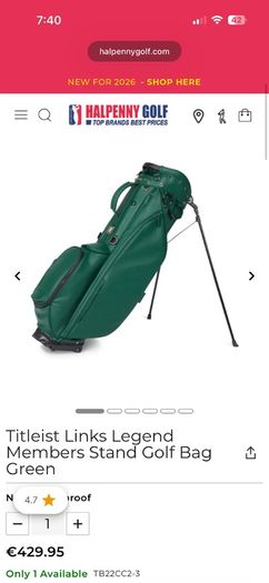 Titleist Linkslegend Members Bag