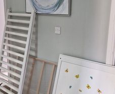 Ikea Sundvik baby cot with mattress