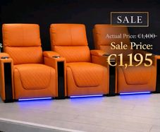 3 Seater Sienna Electric Leather Recliner Sofa