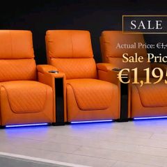 3 Seater Sienna Electric Leather Recliner Sofa