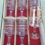 The set features six vintage vodka or liqueur glasses. Image 3