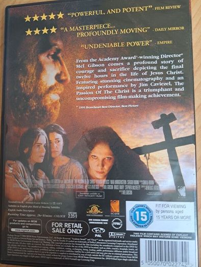 Passion of Christ dvd for sale