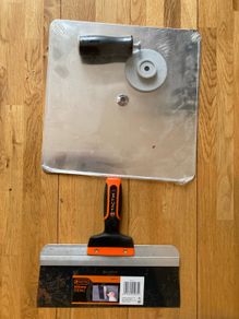 Plastering hawk and trowel