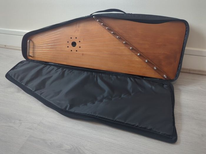 Handcrafted 12-string Gusli Zither Psaltery Folk Instrument