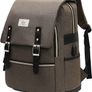 Travel Laptop Backpack, Wide Open Work Bag Lightweight Laptop Bag with USB Charging Port, Anti Theft Business Backpack, Water Resistant School Rucksack Gifts for Men Women (15.6inch Grey/Black) Image 10