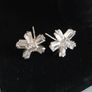 EARRINGS - Silver - Stud - Crystal Image 2