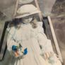 Lovely Old Print Picture Of Little Girl. Image 5