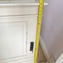 bed frame king size beige creamy solid wood - no slats, nice solid  Headboard Image 4