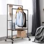 As new Iron clothes rail/shelf on wheels Image 8