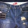 Shorts jeans 11 degrees skinny fit denim blue size W 34 brand new Image 2