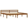 Bed Frame Honey Brown Solid Pine Wood 160x200 cm Image 3
