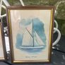 Two small framed prints of boats Image 3