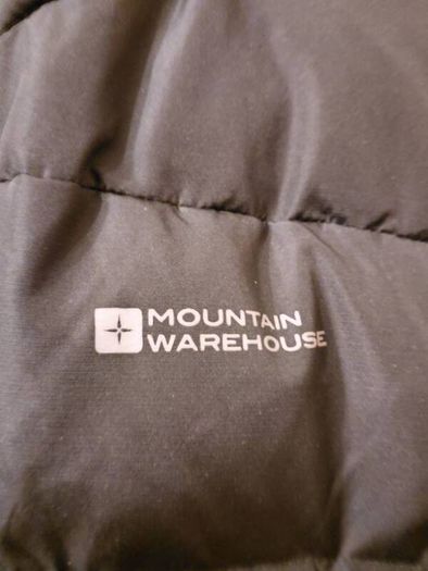 Mountain Wearhouse black padded gilet with hood