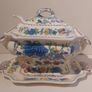 Fabulous Rare Vintage Masons Ironstone Large Lidded Soup Tureen Complete with Matching Underplate and Ladle in the Regency Pattern, Circa 1940 - Amazing to Have the Complete Set! Image 6