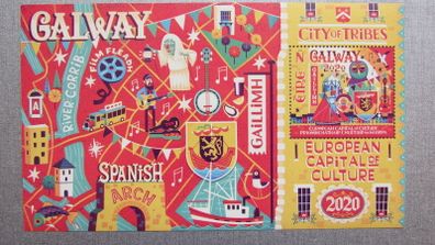 Ireland 2020.Galway European Capital of Culture.Mini Stamp Sheet.MNH.
