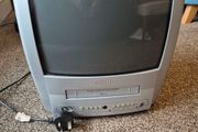 philips crt tv and vhs combi